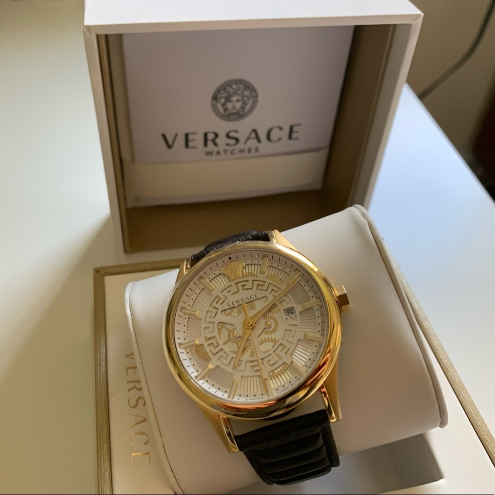SOLD - VERSACE AIAKOS SPECIAL WATCH IN BROWN 44mm - Picture 8 of 16